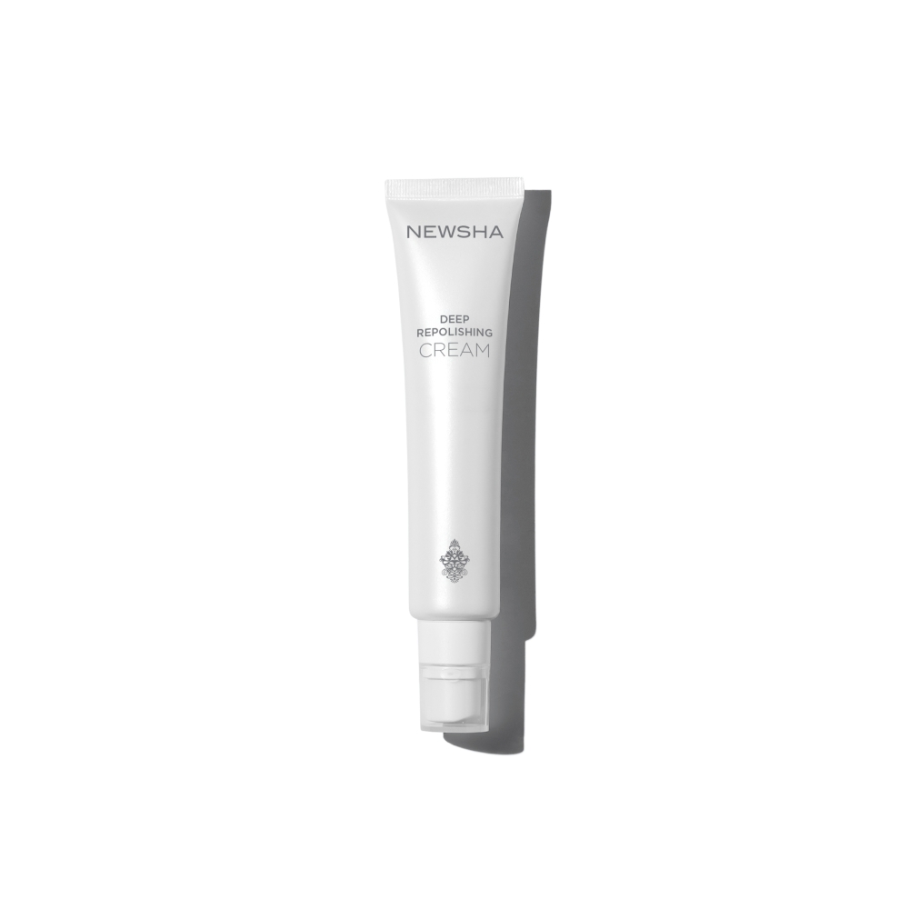 Aufbauende Anti-Aging Haarcreme für strapaziertes Haar. Deep Repolishing Cream von NEWSHA revitalisiert, pflegt intensiv und stärkt die Haarstruktur nachhaltig.