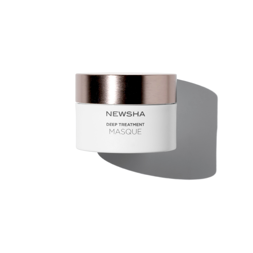 Haarmaske für intensive Pflege und Regeneration. Deep Treatment Masque von NEWSHA für geschädigtes, strapaziertes Haar.